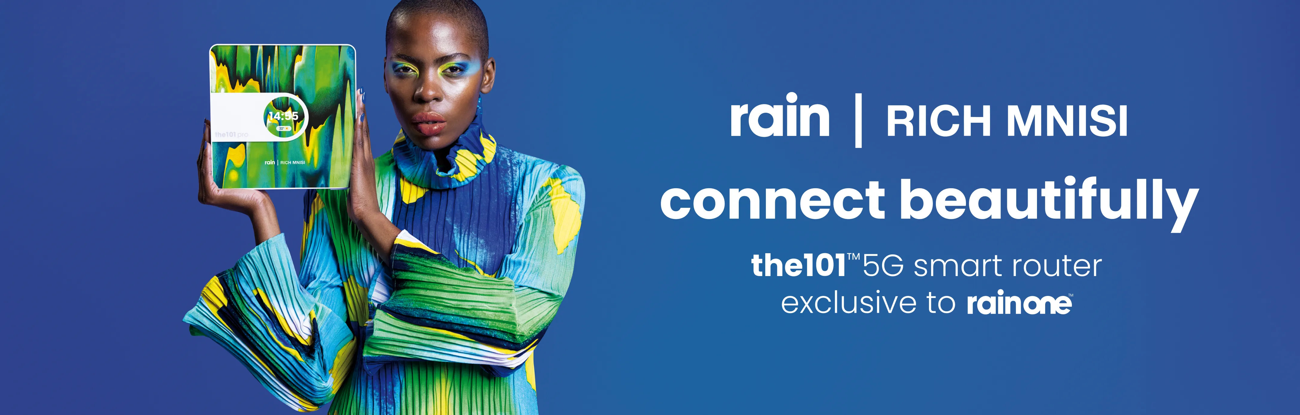 rain present the101 5G smart router skins collection