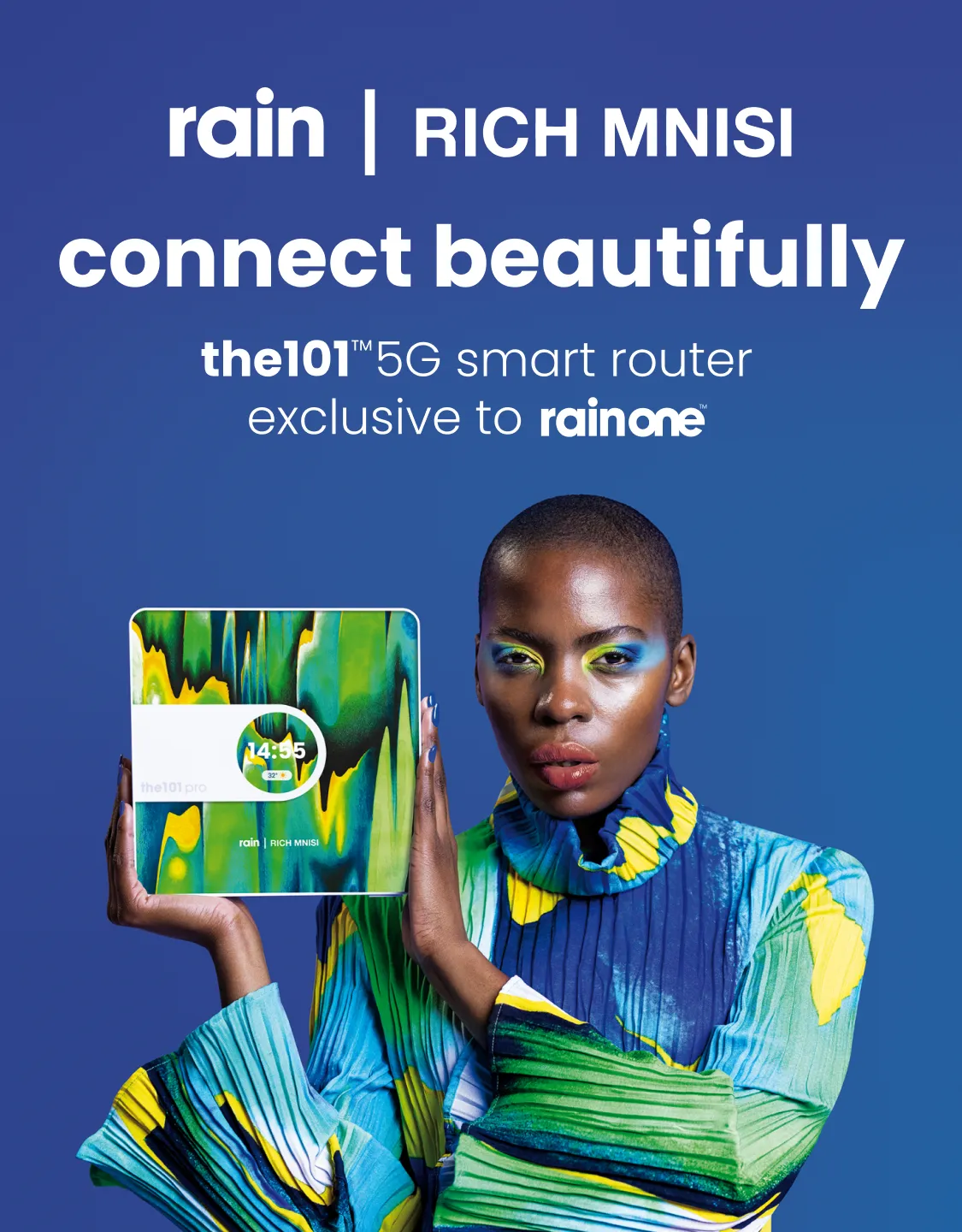 rain present the101 5G smart router skins collection