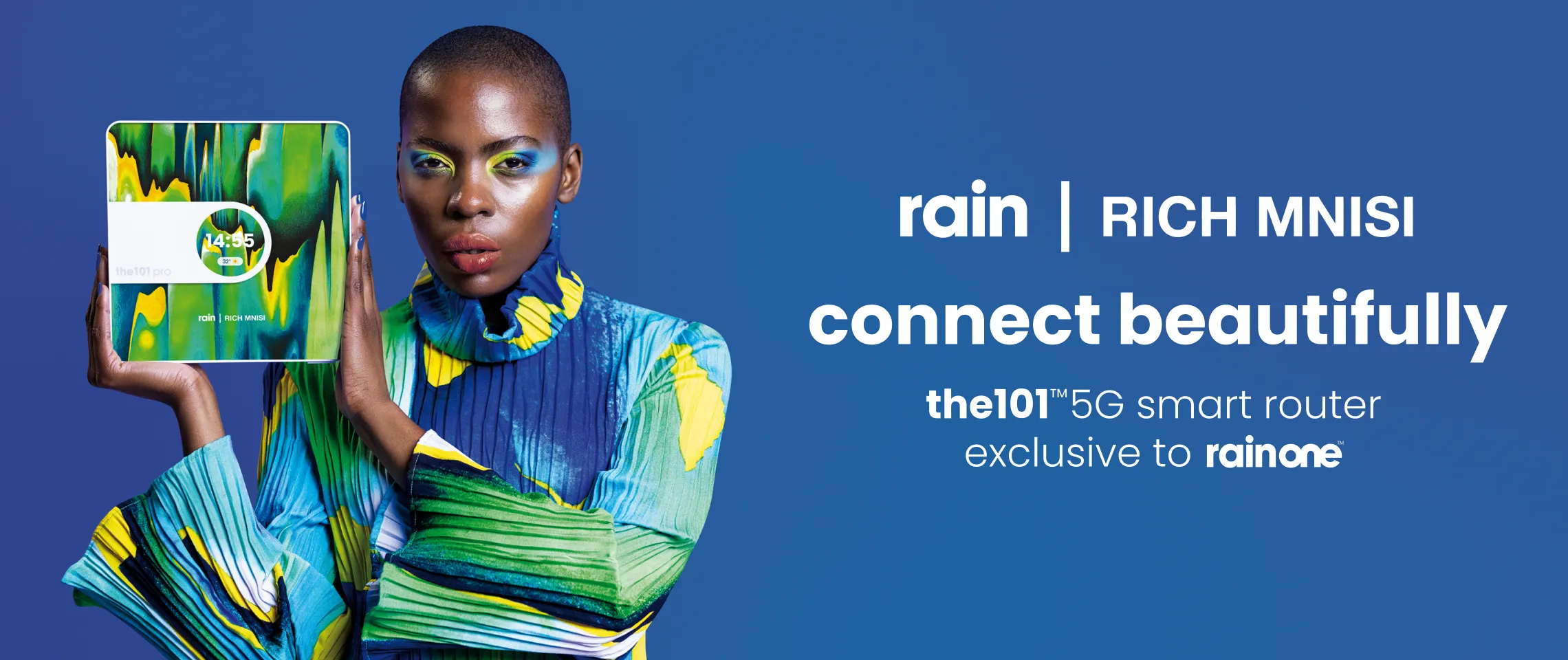 rain present the101 5G smart router skins collection