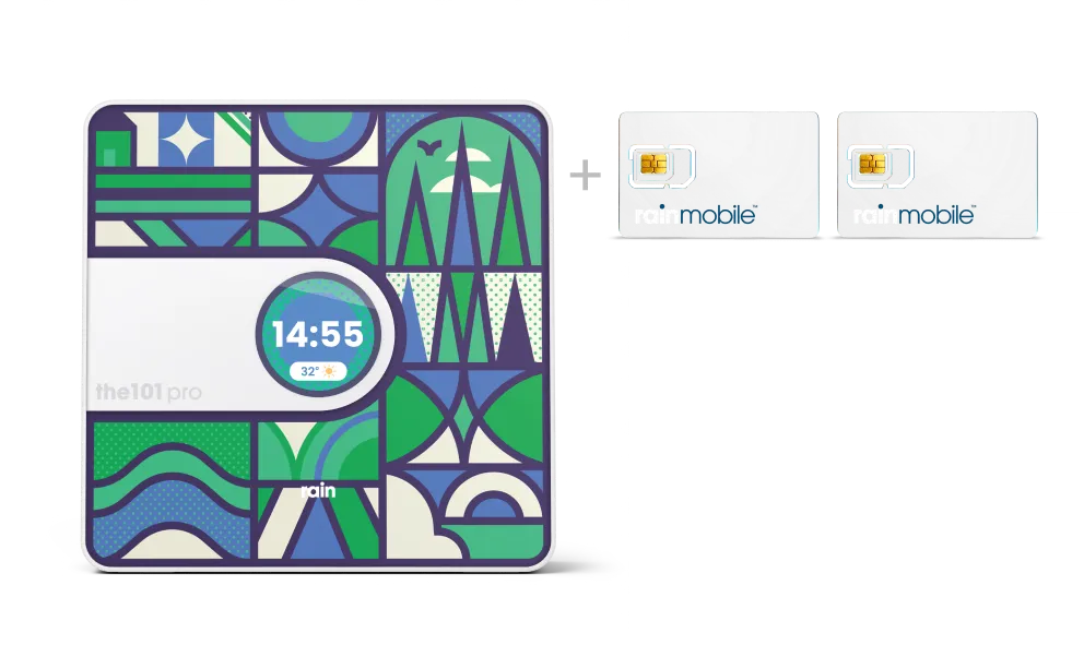 rainone the101 pro 60mbps + 2 sims