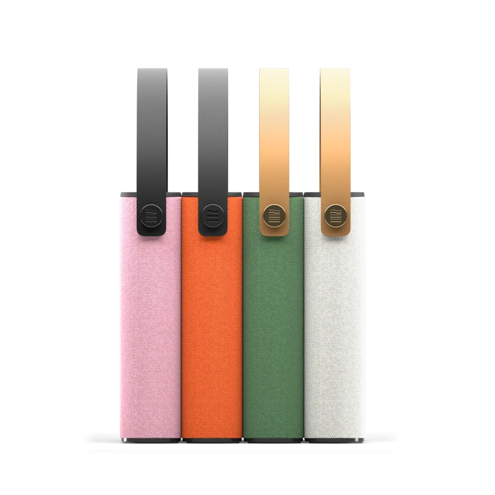 loop devices in white, green, orange and pink